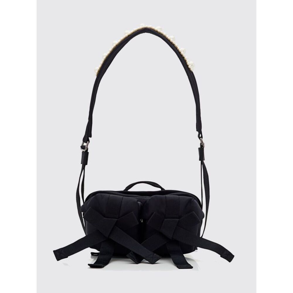 Simone Rocha Women Simone Rocha The Bow Polyester Shoulder Bag With Pearls